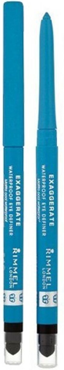 Rimmel - Exaggerate Waterproof Eye Definer - Waterproof eyeliner 0.28 g 250 Emerald Sparkle -