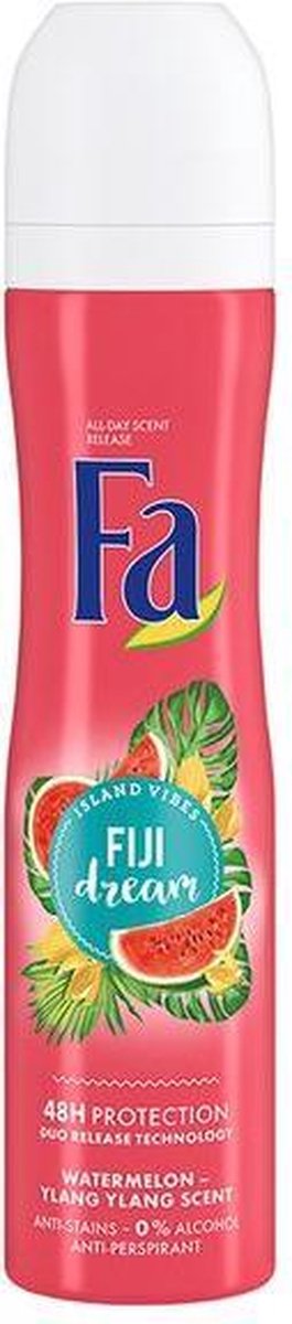 Island Vibes Fiji Dream Anti-transpirant Spray Watermeloen Ylang Ylang Geur 250ml