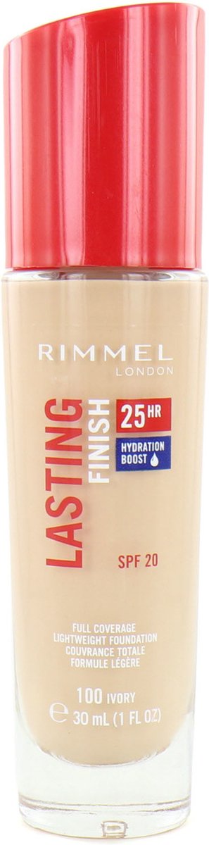 Rimmel Lasting Finish With Hyaluronic Acid Foundation - 100 Ivory