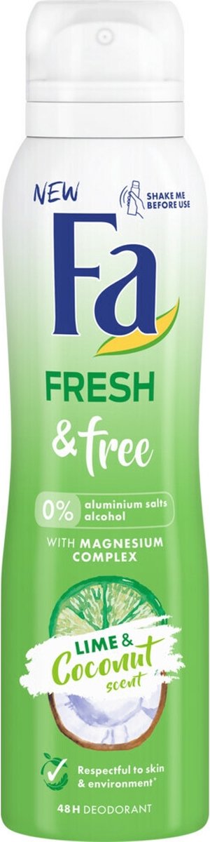 Fa Deodorant Spray Coconut & Lime 150 ml