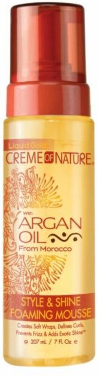 Creme of Nature - Argan Oil Style & Shine Foaming Mousse 207 ml