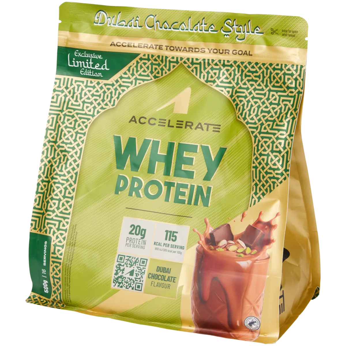 Whey Protein Dubai Chocolate Style