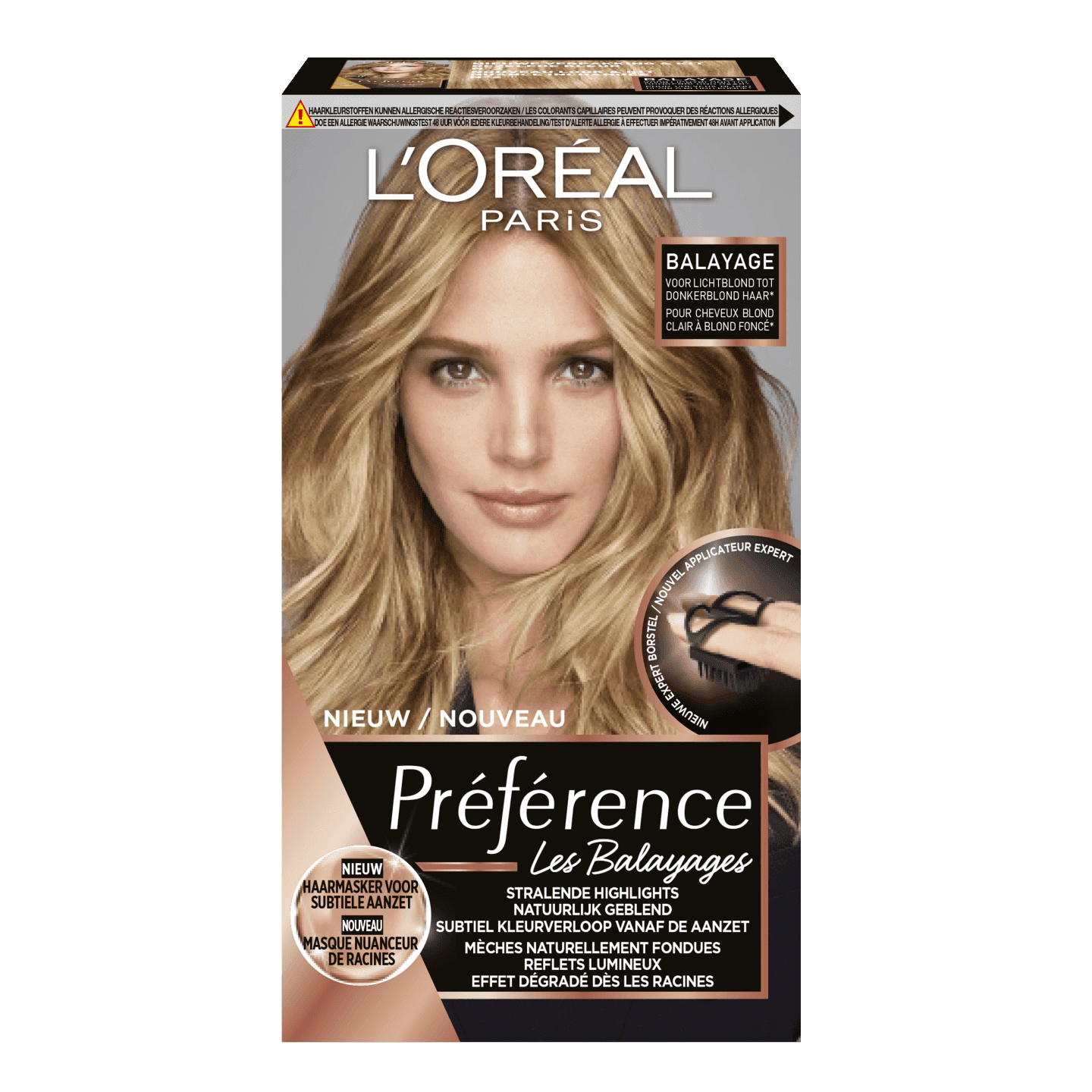 Preference Balayage Permanente Haarverf Balayage Highlights Lichtblond Tot Donkerblond Haar