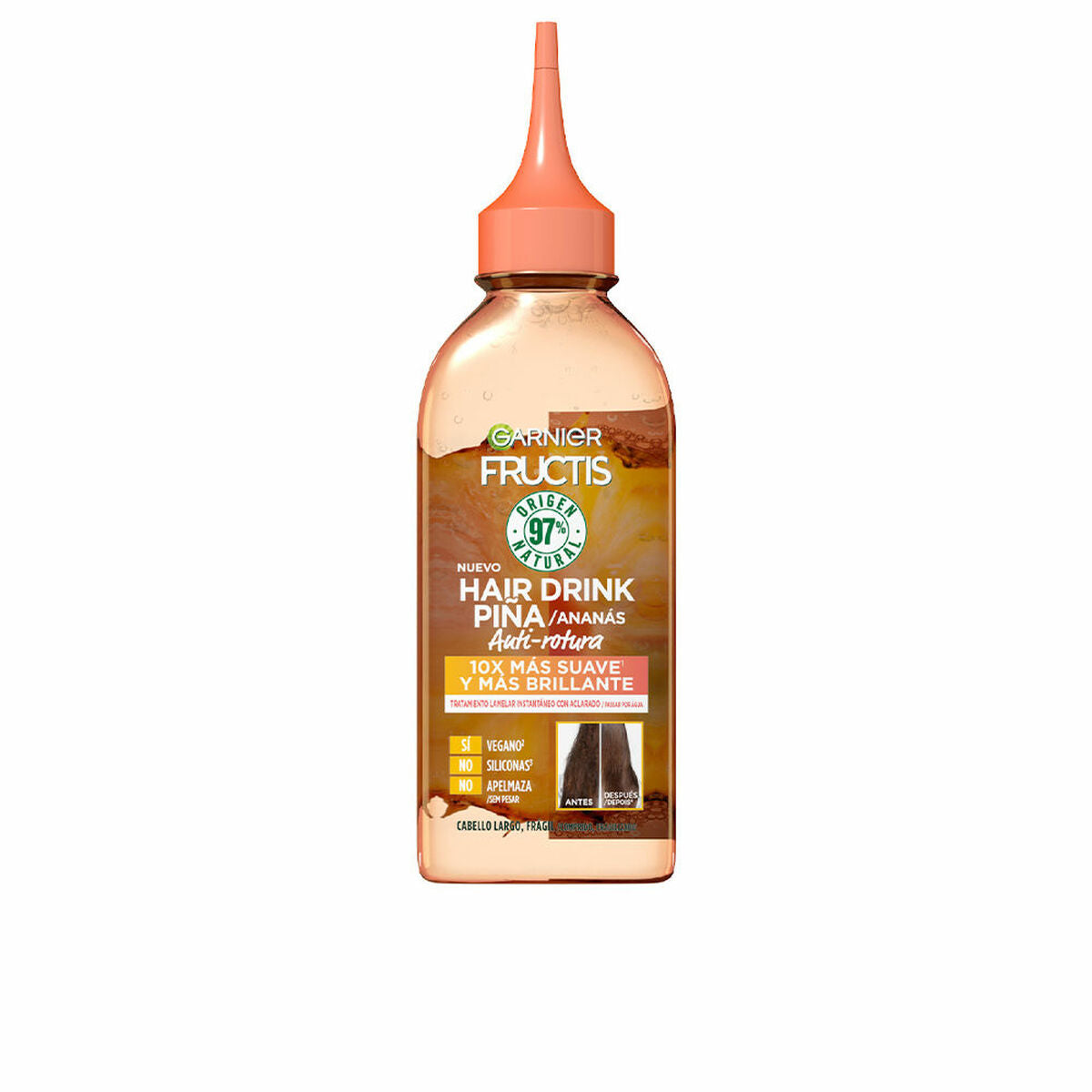 Anti-Breuk Conditioner Garnier Fructis Hair Drink ananas Vloeistof (200 ml)