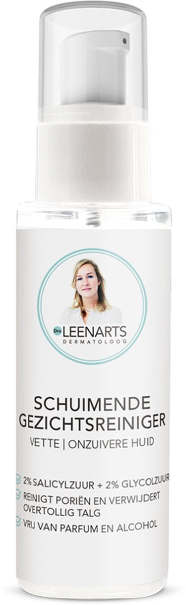 Drs Leenarts Schuimende Gezichtsreiniger - Acne - Puistjes - Mee-eters verwijderen - Salicylzuur - Glycolzuur - 100ml