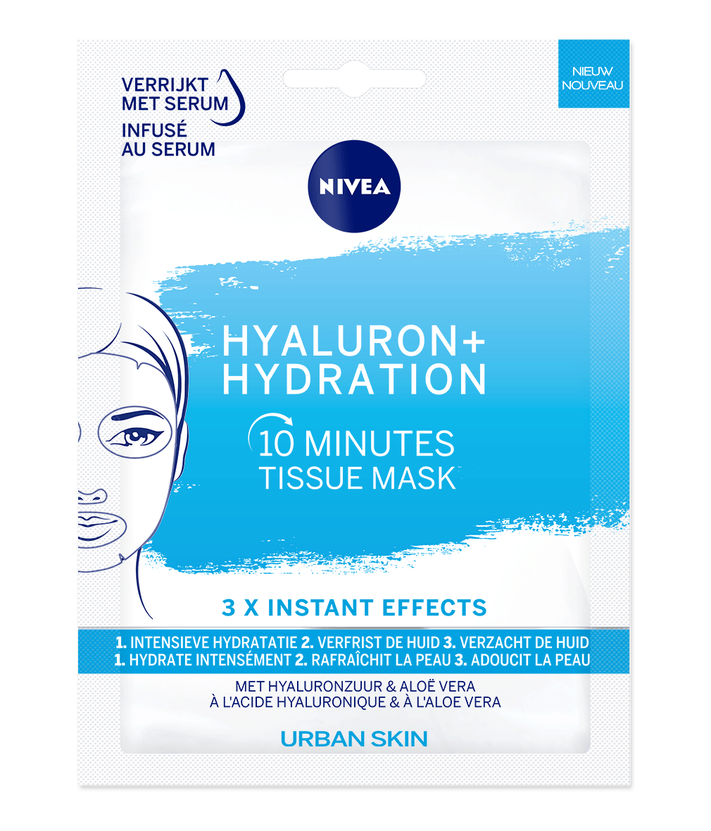 10MIN Hyaluron Hydraterend Tissue Masker