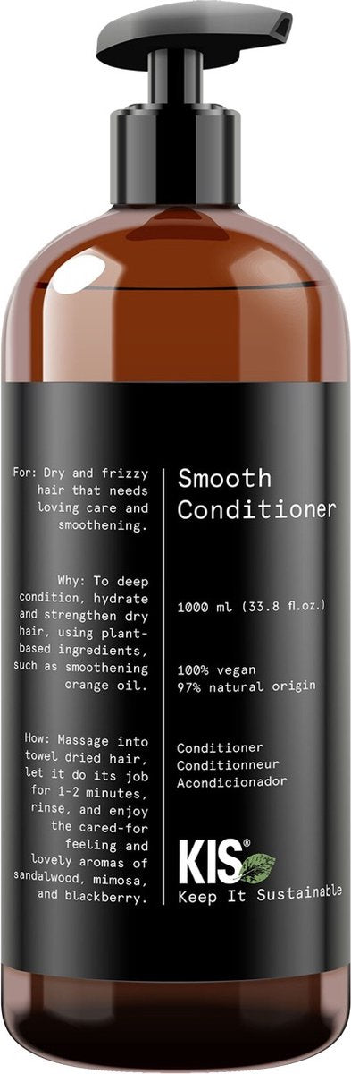 KIS Green Smooth Conditioner 1000 ml - Conditioner voor ieder haartype