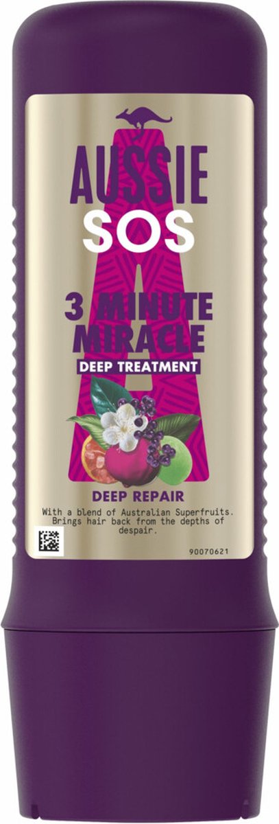 Aussie Haarmasker SOS Deep Repair 3 Minute Miracle Intensieve Verzorging 225 ml