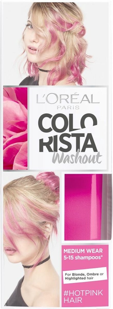 L'Oréal Paris Colorista Washout - Hotpink - 1-2 weken Haarkleuring