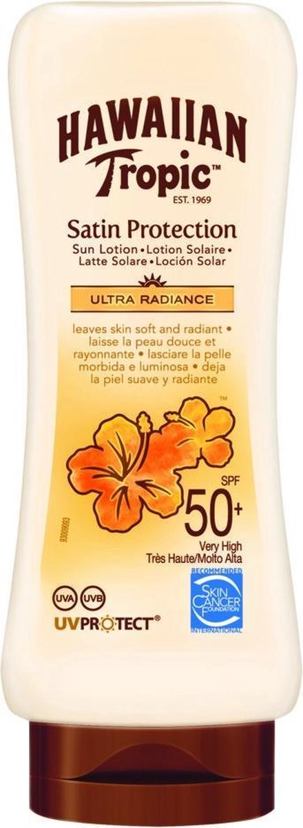 Hawaiian Tropic Satin Protection Sun Lotion - SPF50 - 180ml - 1 Stuk