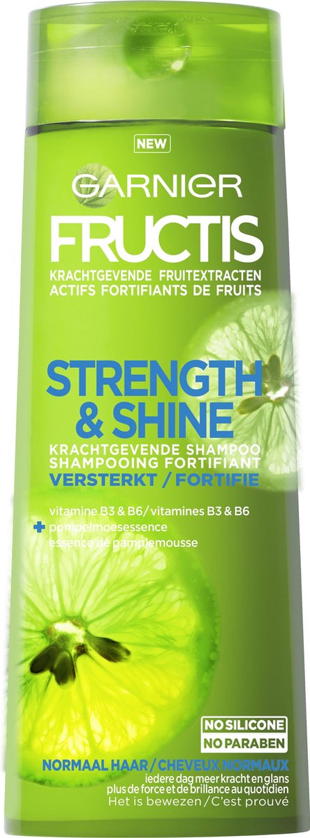Garnier Fructis Strength & Shine Shampoo - 250 ml - Normaal haar