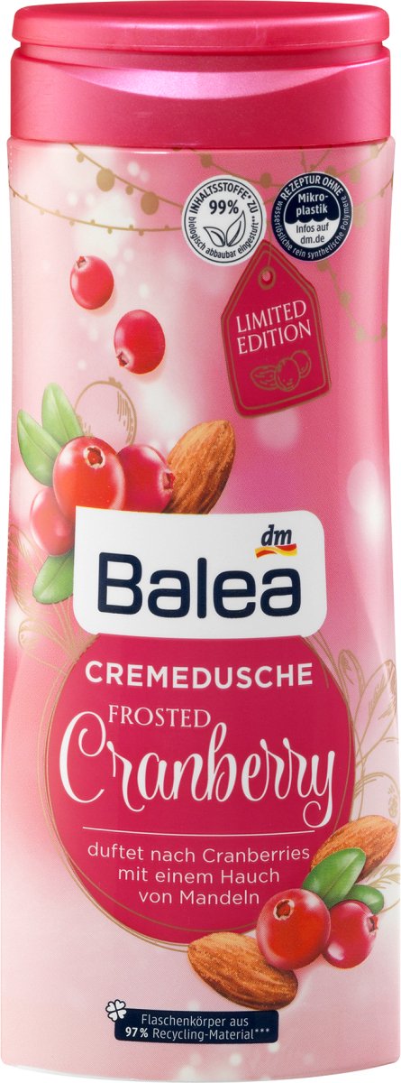 Balea Crème douche Frosted Cranberry, 300 ml