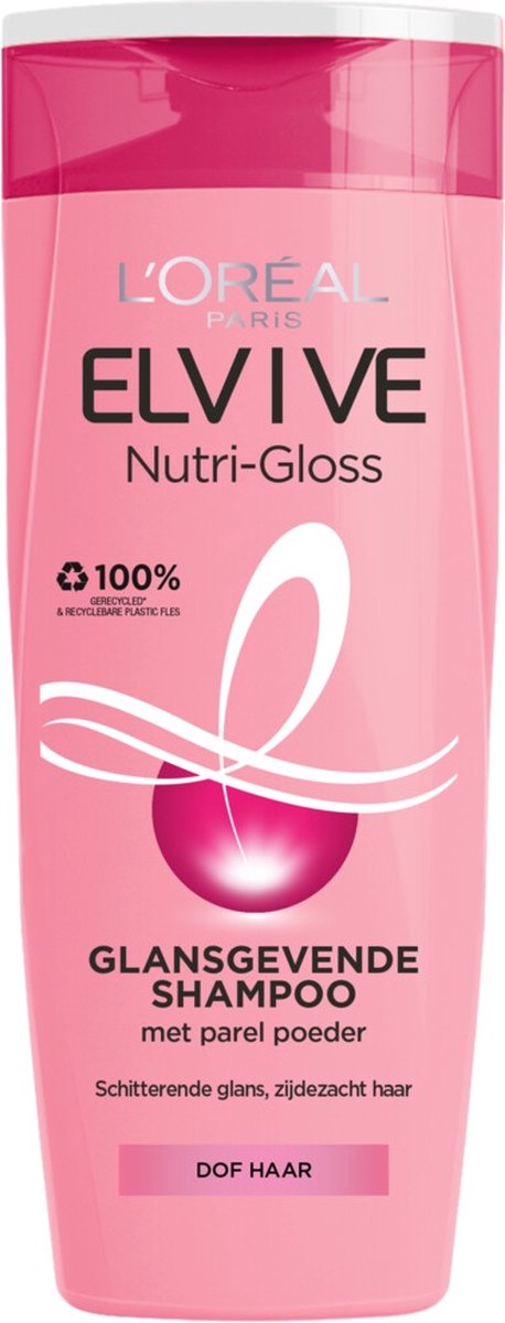 L'Oréal Paris Elvive Nutri Gloss Shampoo - 3 x 250ml - Voordeelverpakking