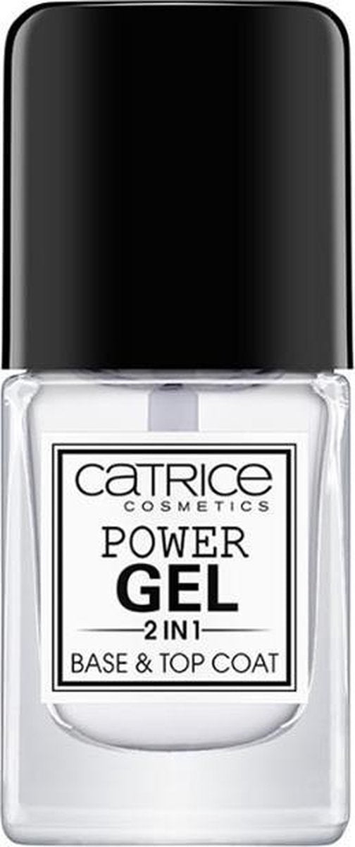 CATRICE Power 2in1 Base & Top nagel gel coat 10,5 ml Transparant