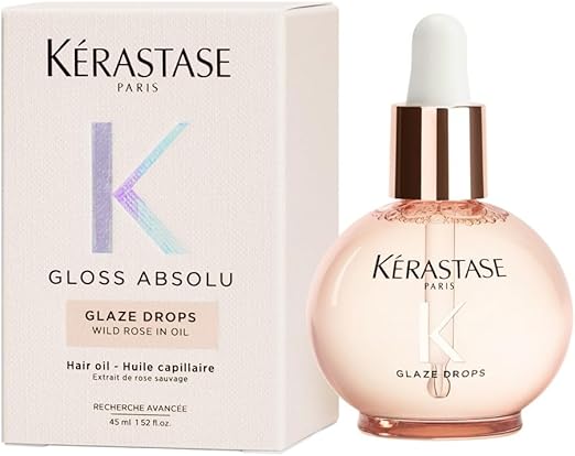 Kérastase Gloss Absolu Hair Gloss Oil Glaze Drops for All Hair Types with Wild Rose