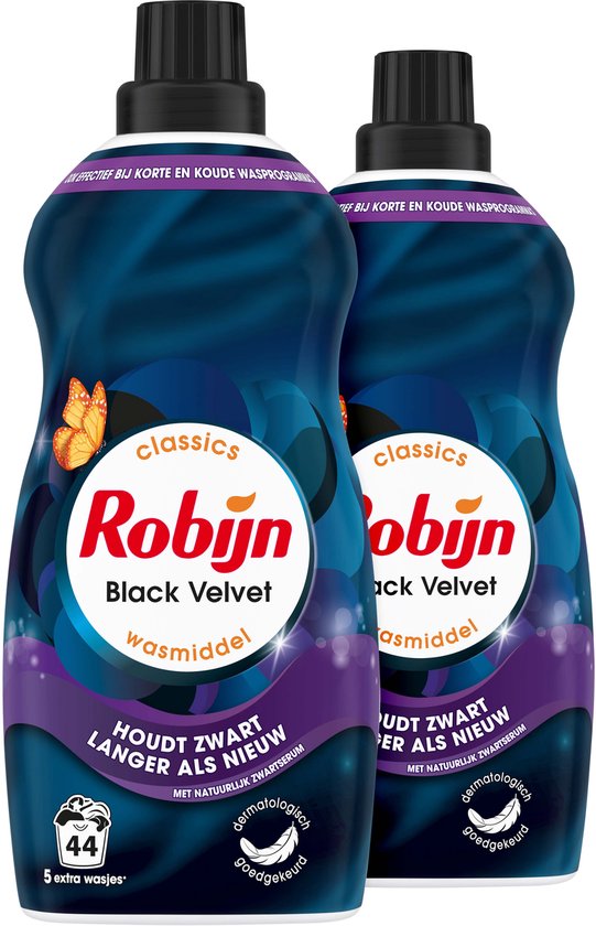 Vloeibaar Wasmiddel - Klein & Krachtig - Black Velvet - Voordeelverpakking Set van 2