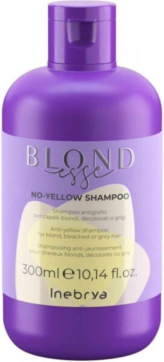 No-Yellow Shampoo voor gebleekt blond en grijs haar 300ml