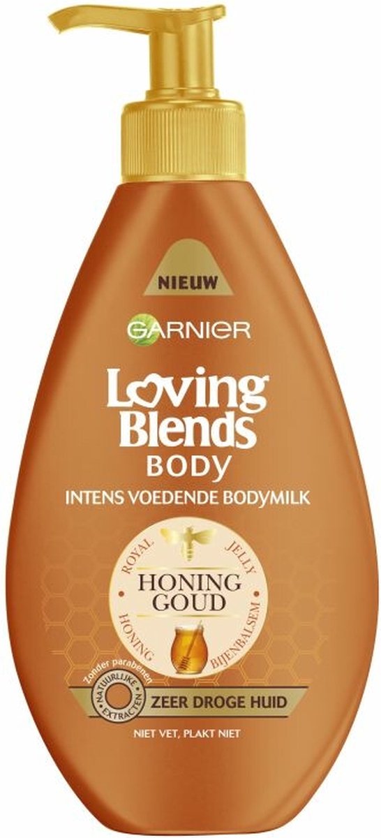 Garnier Loving Blends Body Honing goud Bodymilk - 6 x 250ml - Voordeelverpakking