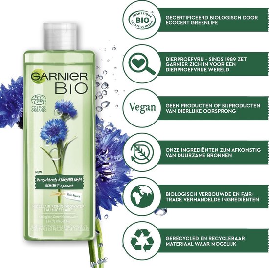 Bio Micellair Reinigingswater met Verzachtende Korenbloem