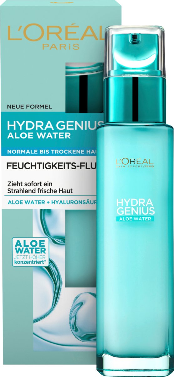 L'ORÉAL PARIS Dagcrème Hydra Genius Fluid Normale tot droge huid, 70 ml