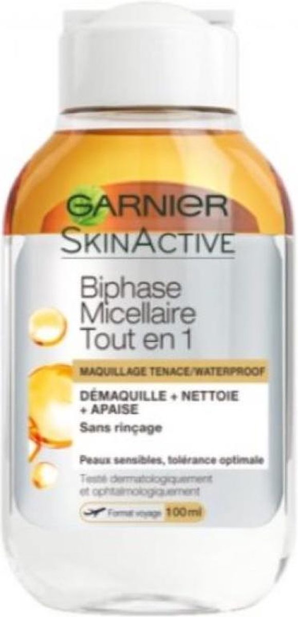 GARNIER SKINACTIVE BIPHASE MICELLAIRE TOUT EN 1 MAQUILLAGE TENCE/WATERPROOF
