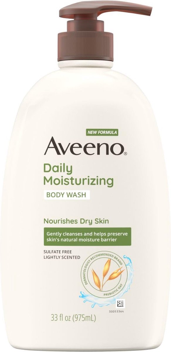 Aveeno Daily Moisturizing Body Wash for Dry & Sensitive Skin 975ml