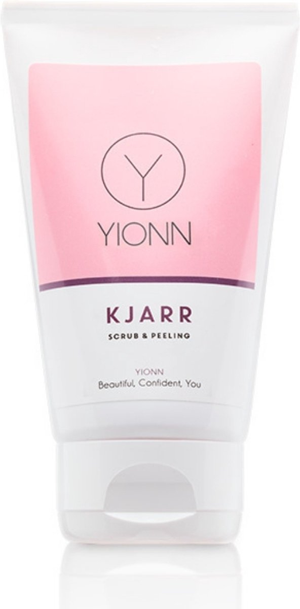 YlONN Kjarr biologische Scrub en Peeling - 125ml - verwijderd dode huidcellen - voorkomt ingegroeide haren - geeft gladder resultaat bij scheren