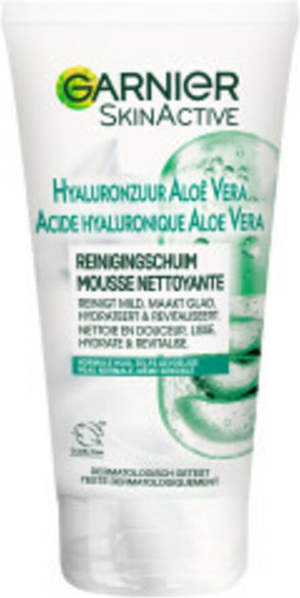 Garnier SkinActive Hyaluronzuur Aloë Vera Gezichtsreinigingsschuim 150 ml