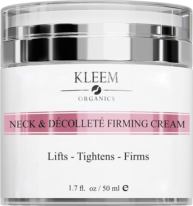 Neck and décolleté firming cream with peptides and retinol