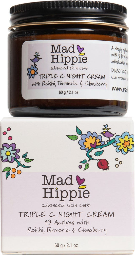 Mad Hippie - Triple C night cream - 60 gram VEGAN Award Winning Skincare