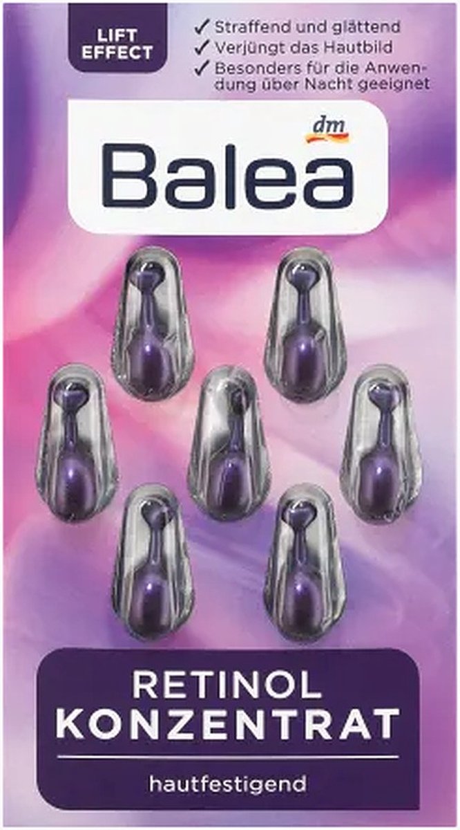 Balea DM Retinol concentraat - skin-care - 7 stuks - Retinol - collageenbooster - anti-age