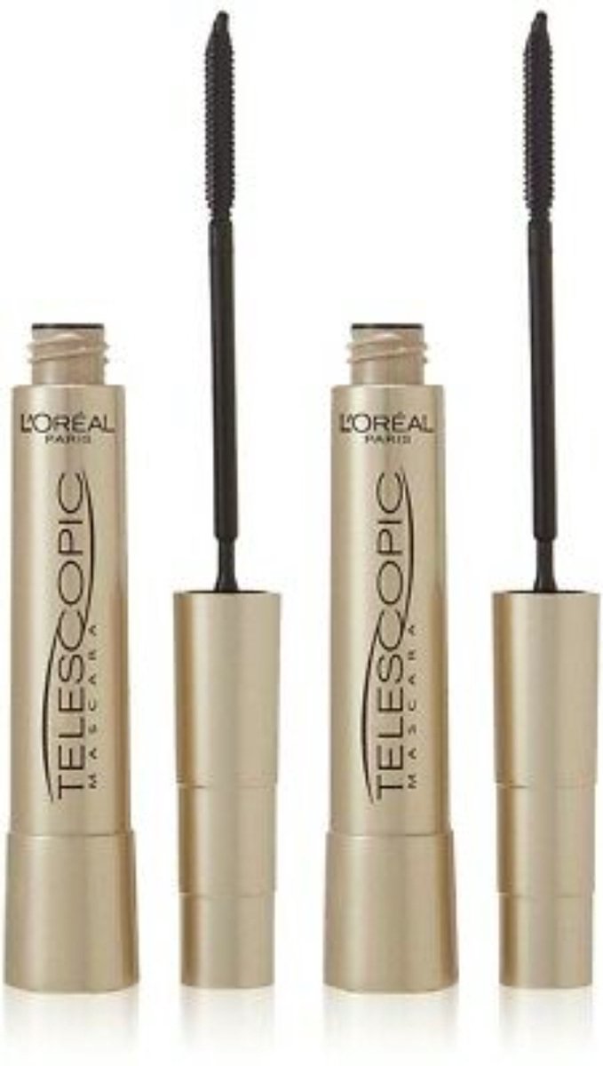 L'Oreal Paris Telescopic Mascara zwart - 2 stuk