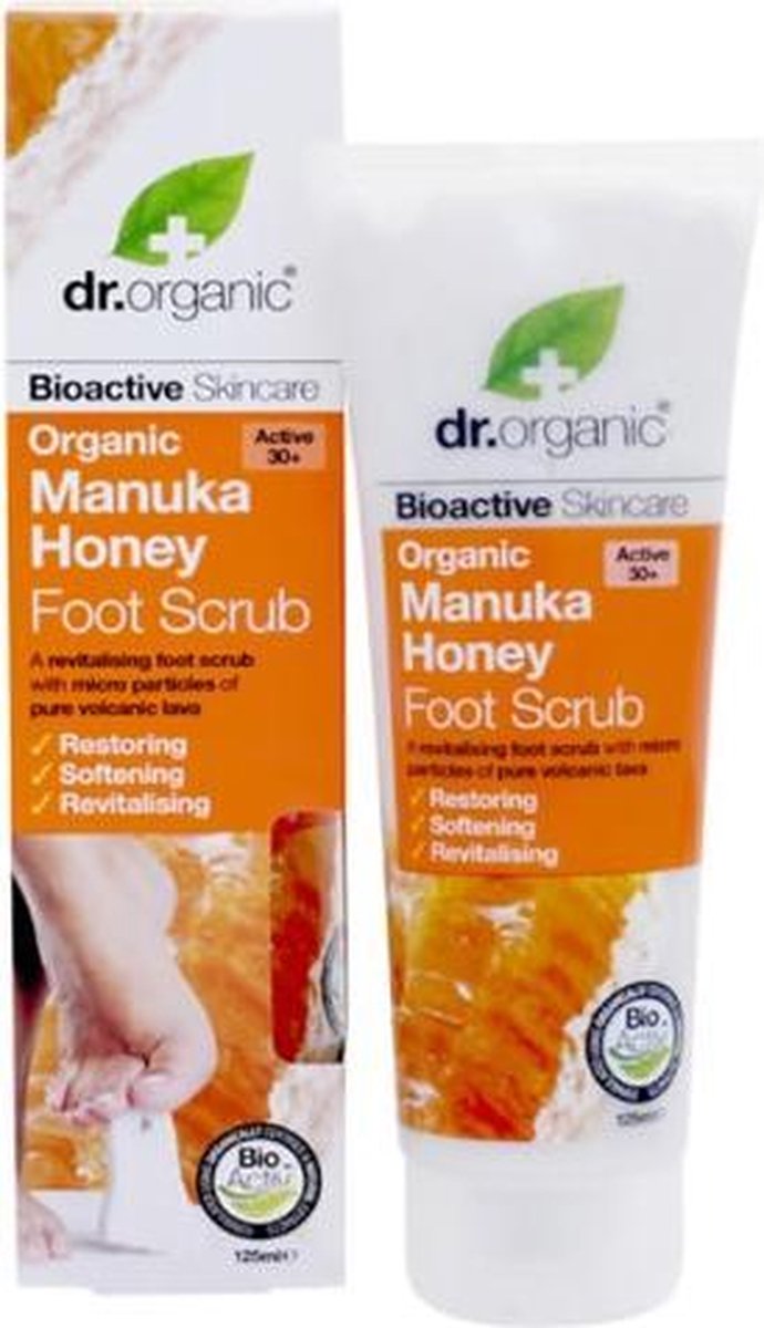 Dr Organic Manuca Honey Foot Scrub 125ml