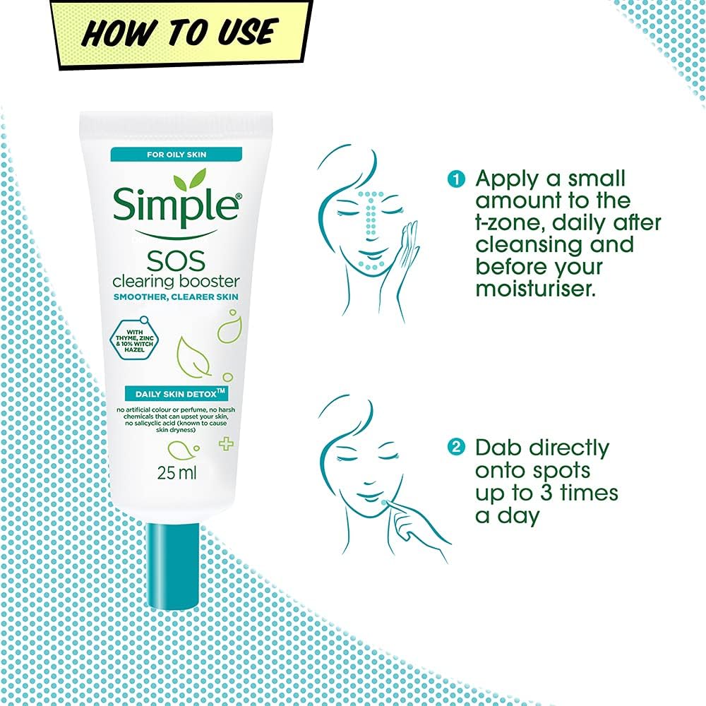 Simple SOS Clearing Booster, 25 ml - Packaging May Vary
