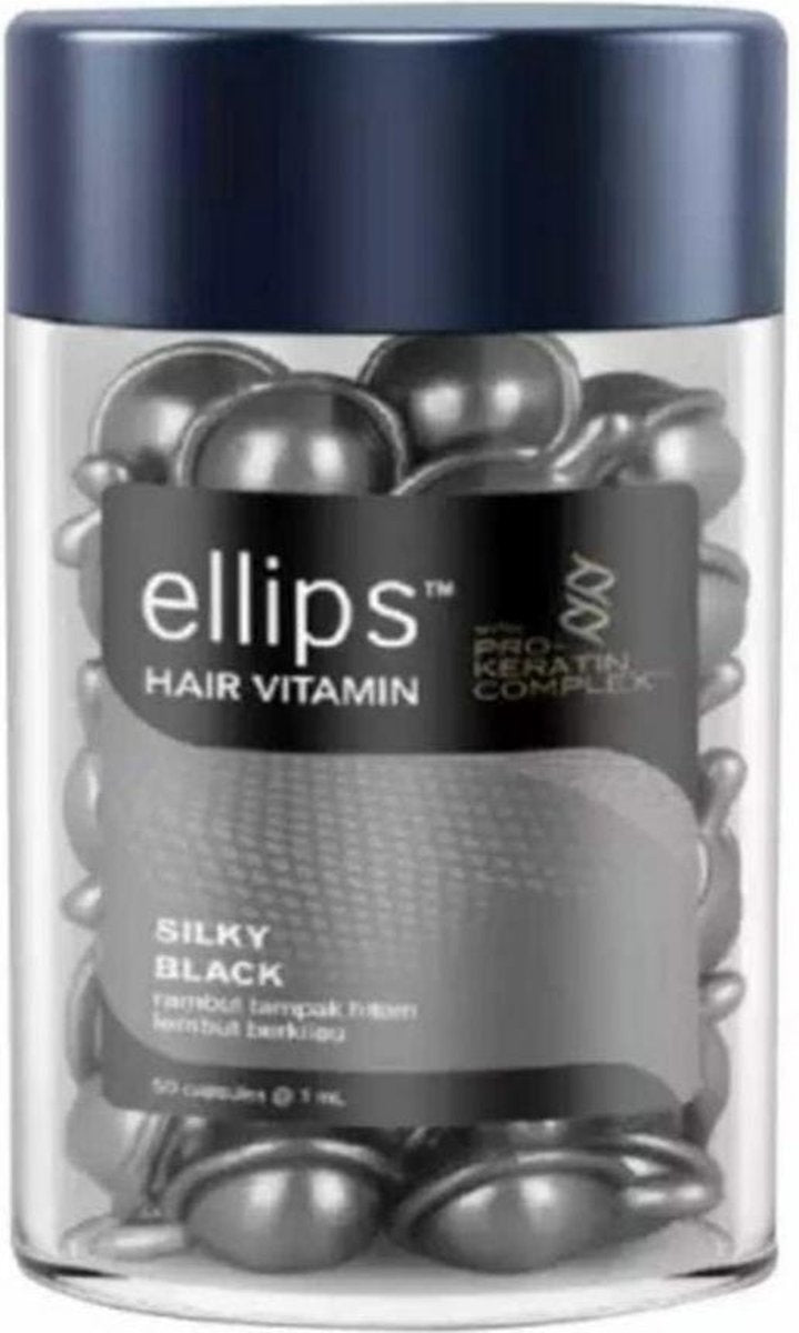 Ellips Hairvitamin Silky Black met Pro Keratin - 50ml