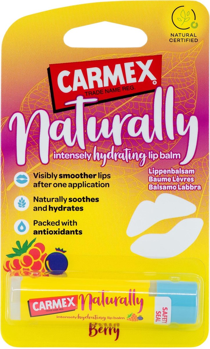 CARMEX NATURALLY STICK BERRY lipbalsem Vrouwen