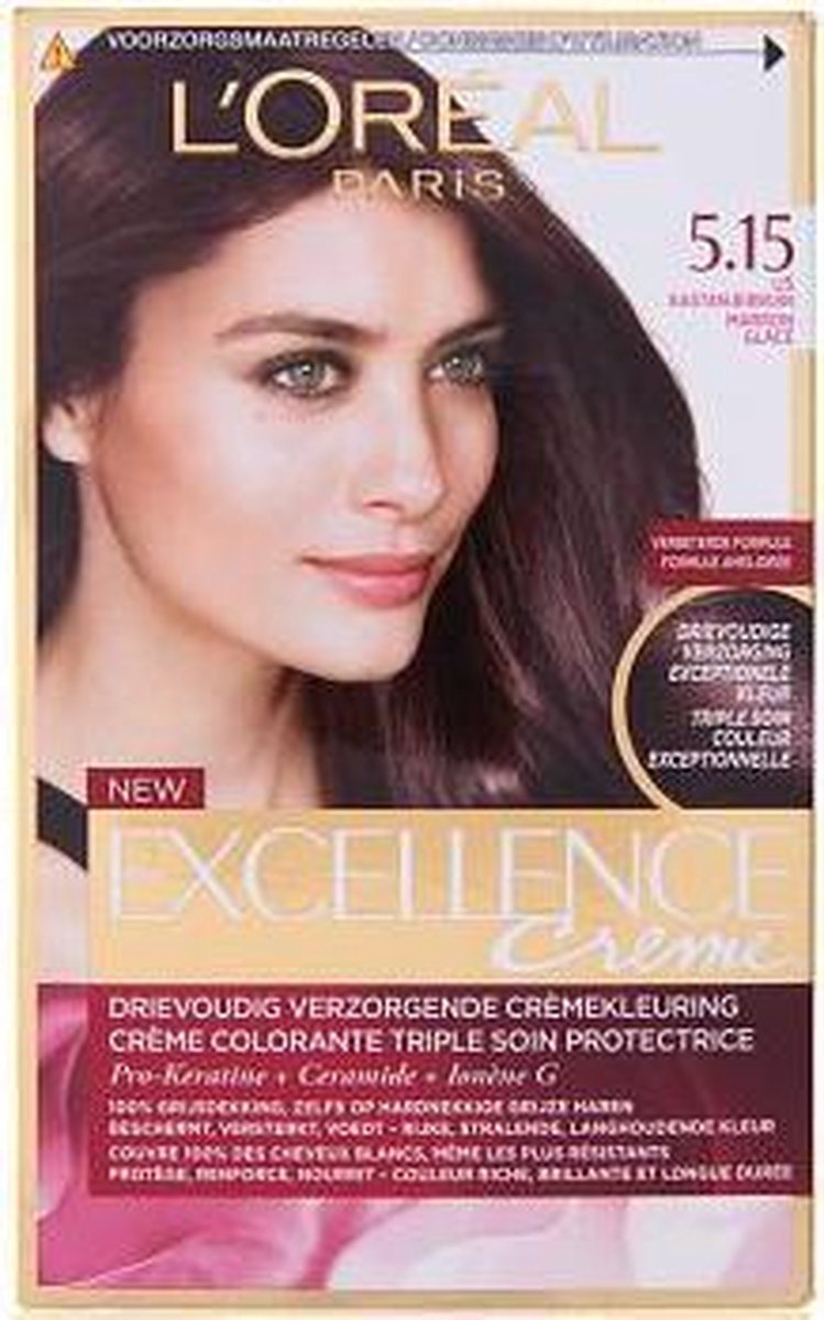 L'Oreal Excellence Haarverf - 5.15 Kastanjebruin