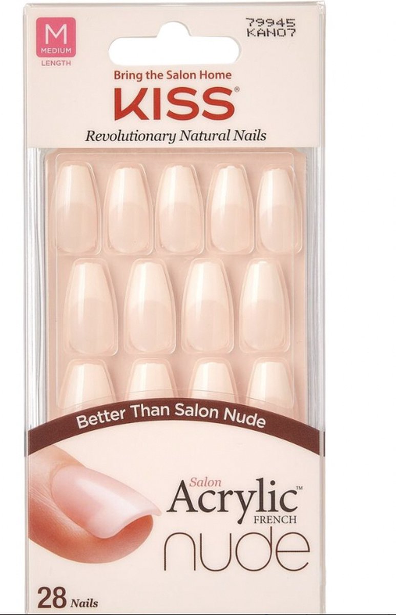 Kiss - Salon Acrylic French - Nude - Leilani Kunstnagels