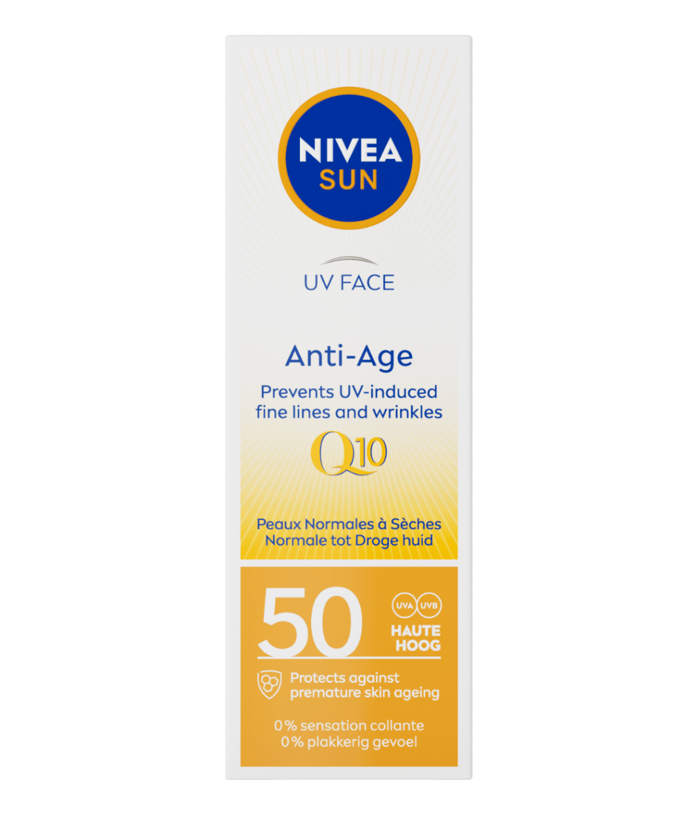 NIVEA SUN UV Gezicht Anti-Age Q10 Crème SPF50 50ml