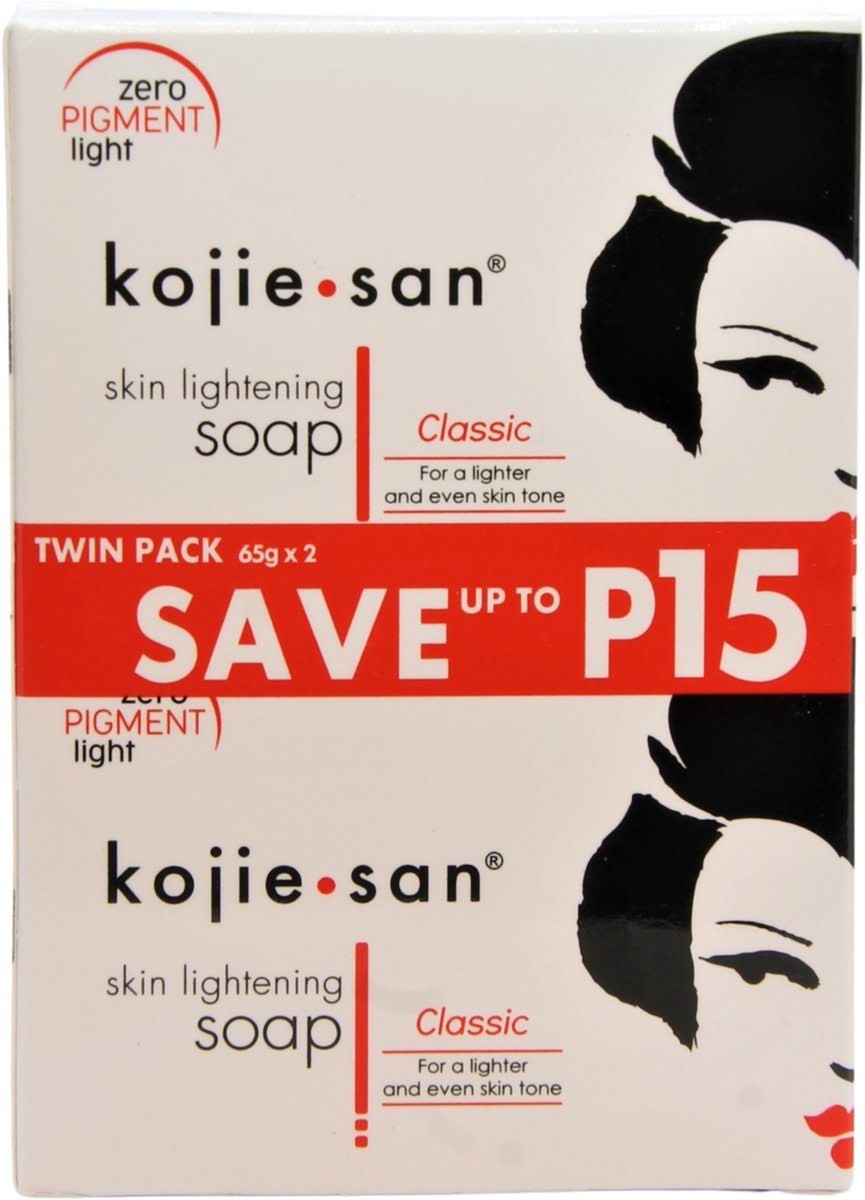 Kojie San skin lightening zeep, 2 x 65 gram