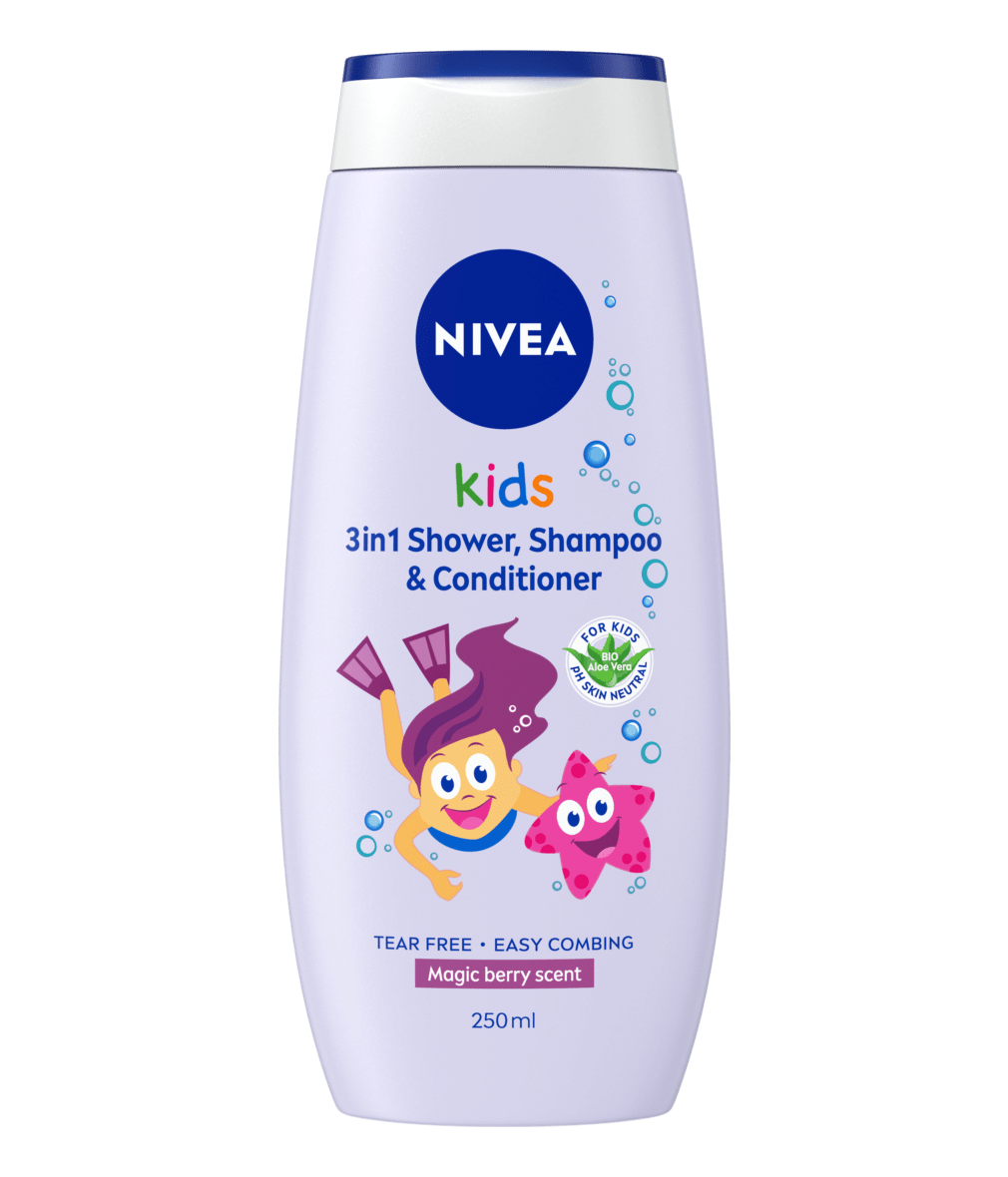 NIVEA Kids 3in1 Douche Shampoo & Conditioner 250ml