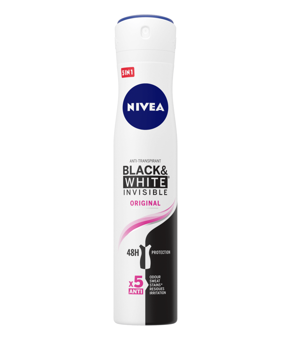 NIVEA Black & White Original Anti-Transpirant Spray 200ml