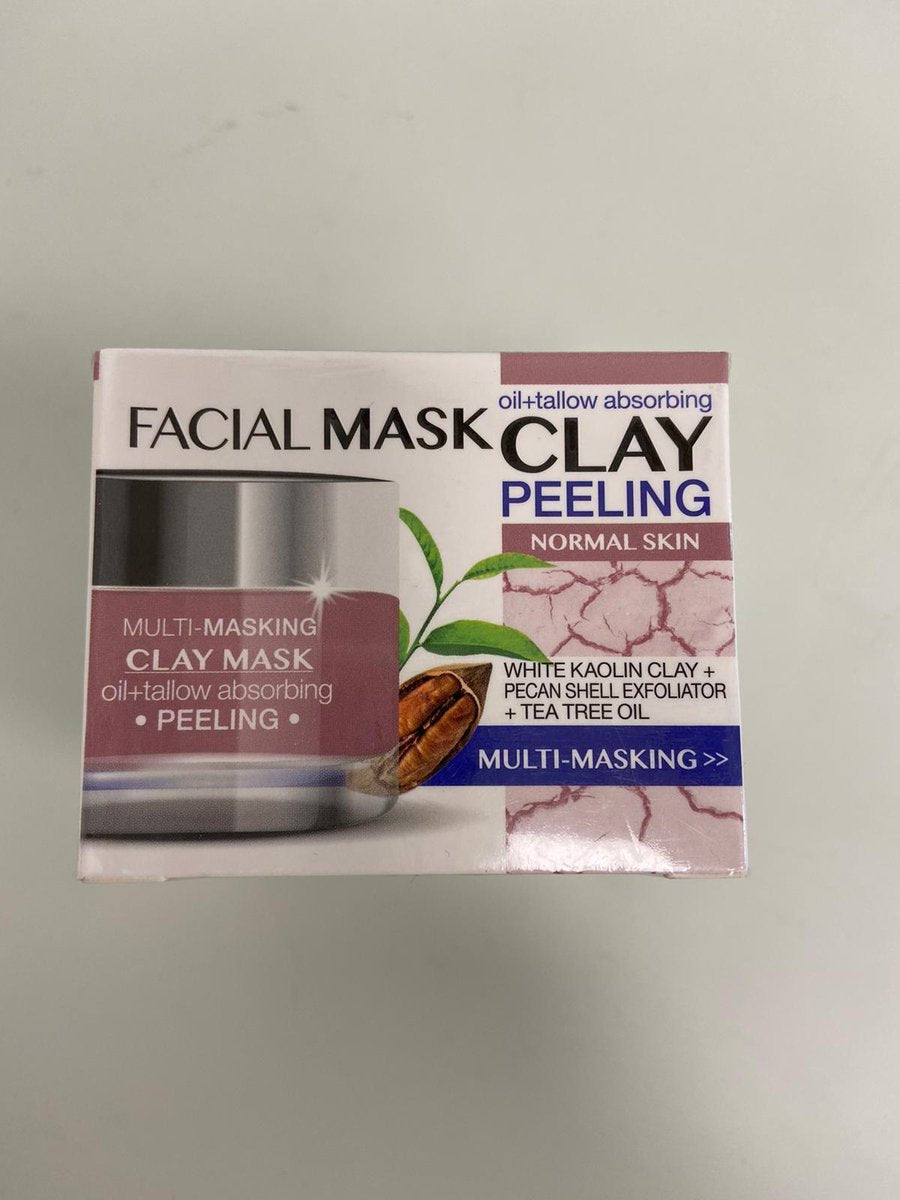Facial clay mask