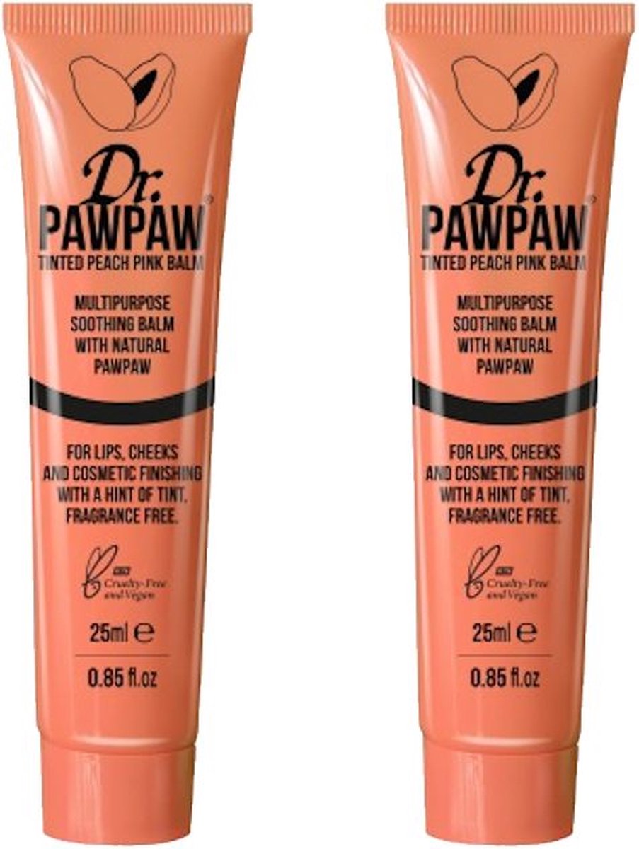 DR PAWPAW - Balm Tinted Peach Pink - 2 Pak