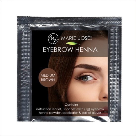 Marie-José & Co - Henna Wenkbrauwverf Donkerbruin | Henna Brows | Geschikt voor minstens 15 toepassingen