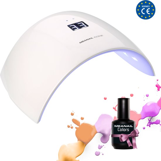 UV Lamp LED - MEANAIL® ICONE 24w - Nageldroger - Gel Nagellak - wit