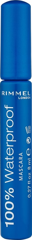 Rimmel London 100% Waterproof Mascara - 001 Zwart