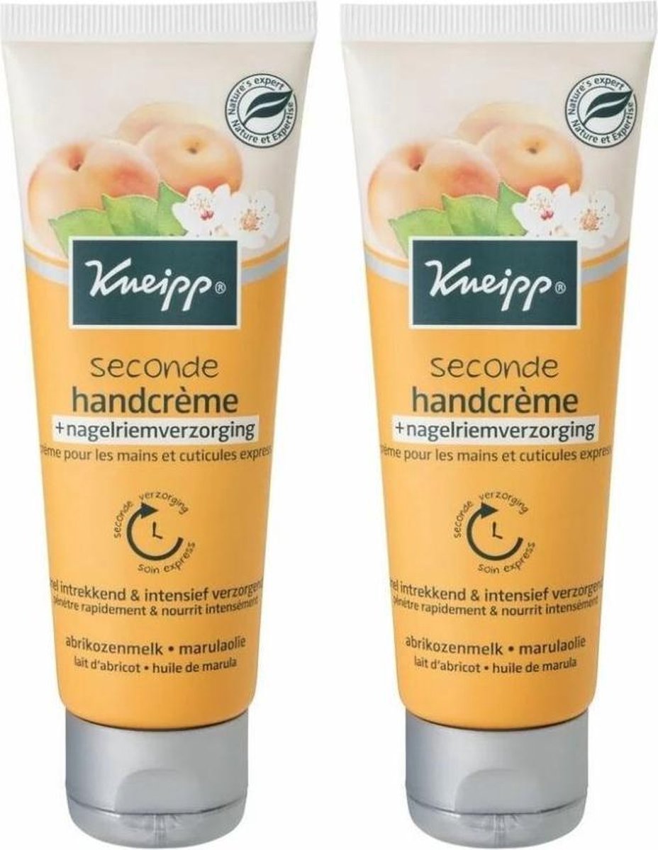 Kneipp Handcreme Abrikozenmelk Voordeelbox | 2 x 75 ml