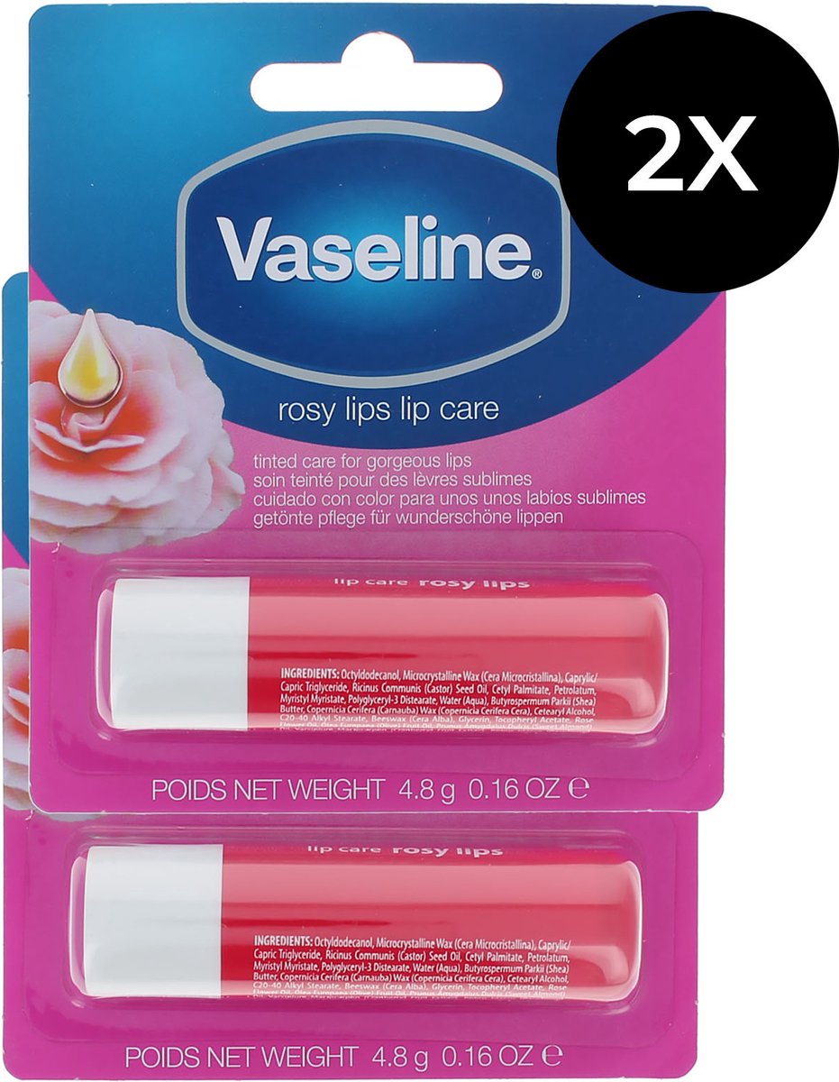 Vaseline Lip Therapy Duopack Lippenbalsem - Rosy Lips