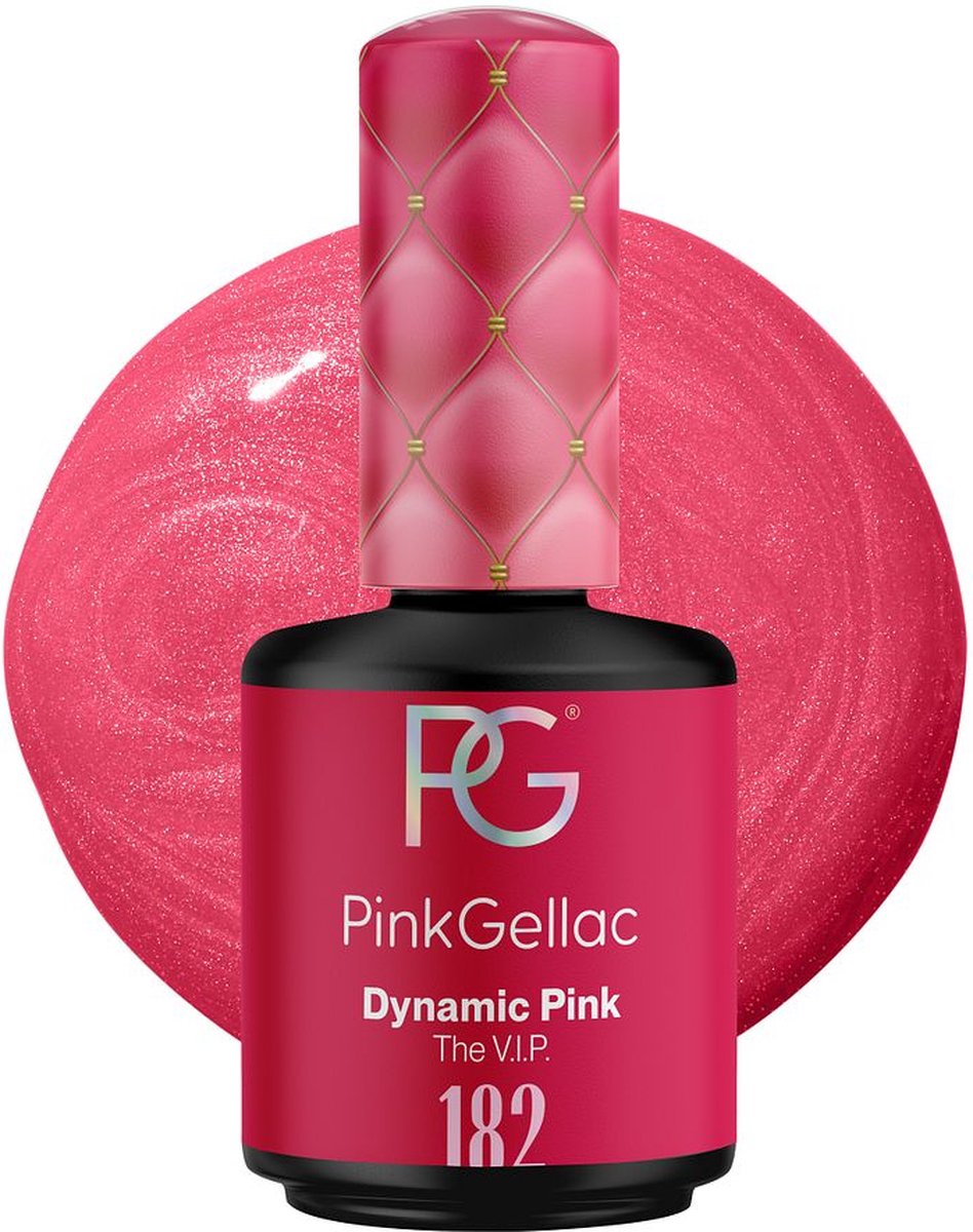 Pink Gellac - 182 Dynamic Pink Gel Nagellak 15ml - Roze Glanzende Gellak - Gelnagellak - Gelnagels Producten - Gel Nails